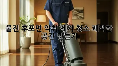 울진 후포면 악취 제거 청소, 쾌적한 공간 만들기 ✨